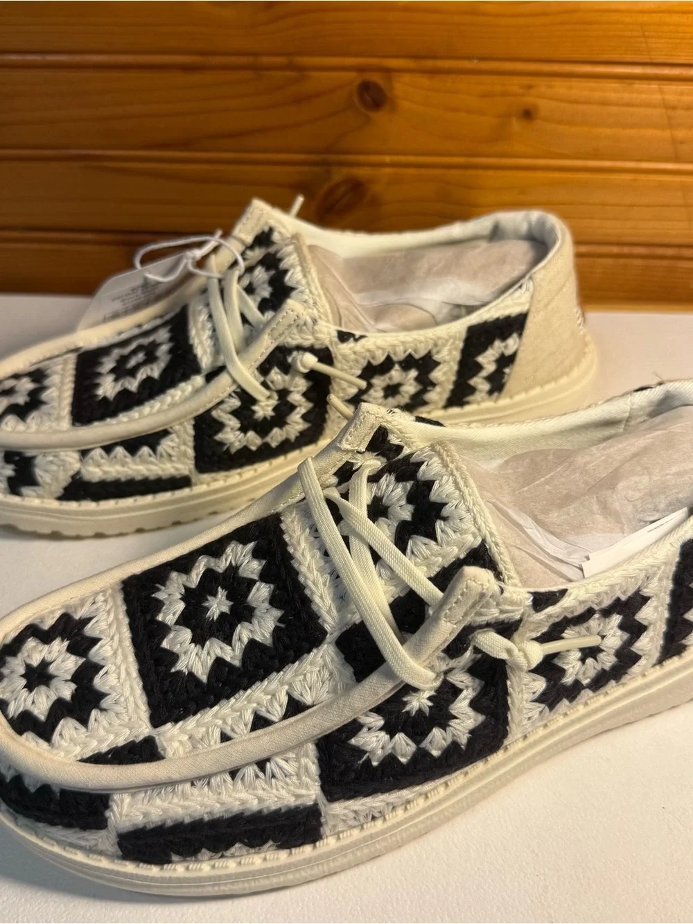 Hey Dude crochet upper